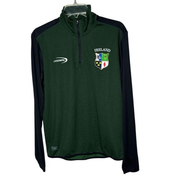 Lansdowne Ireland 1/4 Zip Rugby Lightweight Sweatshirt. Size Medium. - Picture 1 of 14
